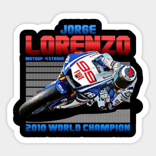 Jorge Lorenzo 2010 Legend Retro Sticker
